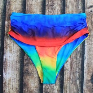 NWT Zaful Rainbow Bikini Bottoms
